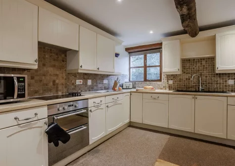 The kitchen at Lower Yeoland Barn, Swimbridge