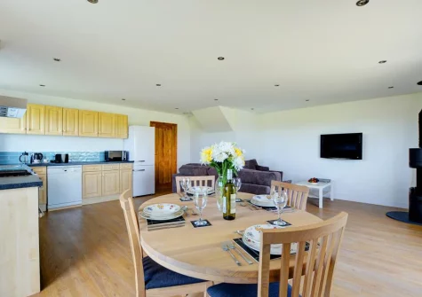 The kitchen & dining area at Lucerne, Treburrick