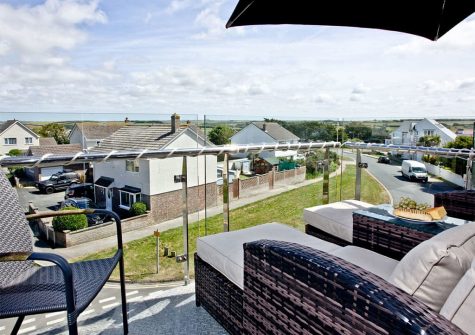 The balcony at Luna Blue, Tre Lowen, Newquay