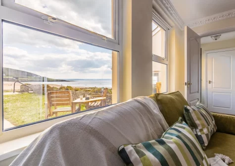 The living area at Lundy, Croyde