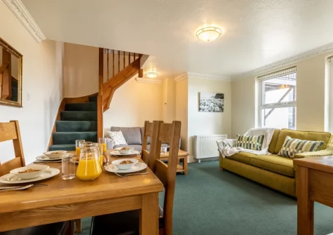 The living & dining area at Lundy, Croyde
