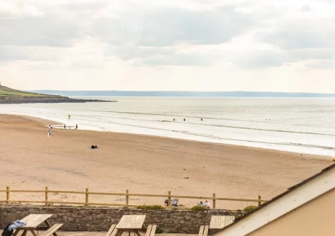 The view from bedroom #2 at Lundy, Croyde