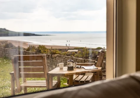 The garden & outdoor sitting area at Lundy, Croyde