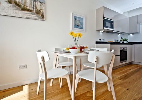 The dining area at Lusty Beach View, One Lusty Glaze, Newquay