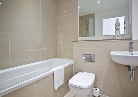 The bathroom at Lusty Beach View, One Lusty Glaze, Newquay