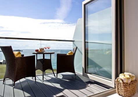 The balcony at Lusty Beach View, One Lusty Glaze, Newquay