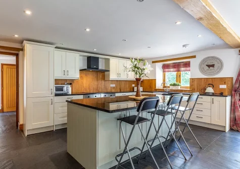The kitchen at Lympscott Barn, Bradworthy