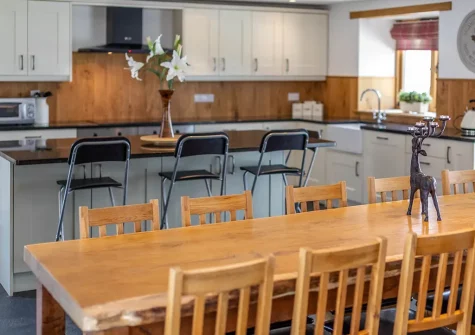 The kitchen & dining area at Lympscott Barn, Bradworthy