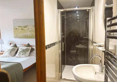 Bedroom #2 en-suite shower room at Lympscott Barn, Bradworthy