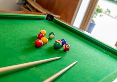 The games room at Lympscott Barn, Bradworthy