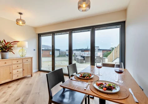 The dining area at Lyndhurst, Woolacombe