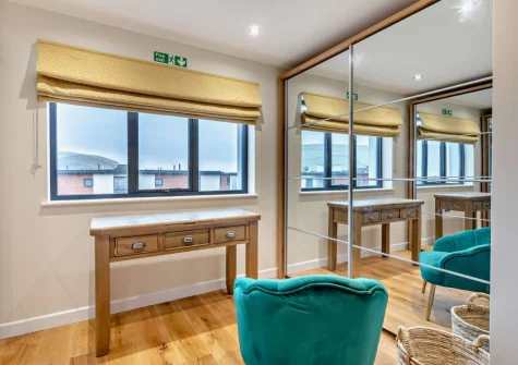 The bedroom at Lyndhurst, Woolacombe