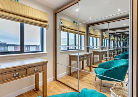 The bedroom at Lyndhurst, Woolacombe