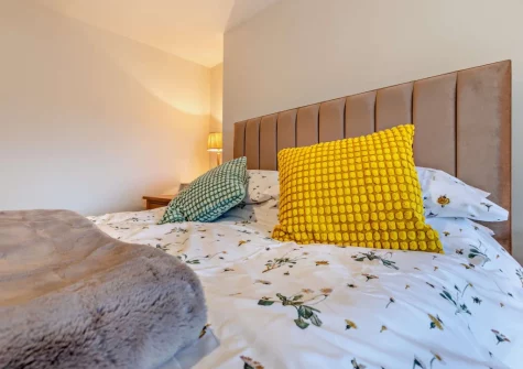 The bedroom at Lyndhurst, Woolacombe