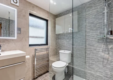 The bathroom at Lyndhurst, Woolacombe