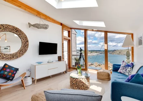 The living area at Lynton, Polruan