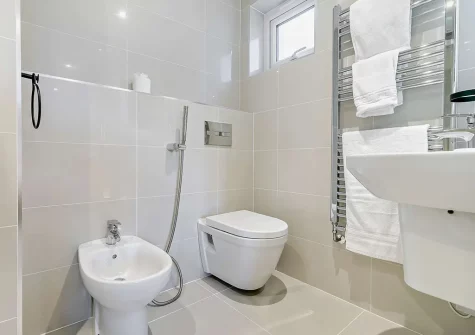 Bedroom #2 en-suite shower room at Lyonesse, Tregenna Castle, St Ives