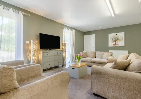 The living area at Magnolia, Bush