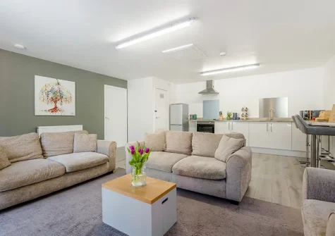 The living area at Magnolia, Bush
