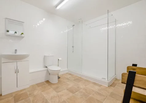 The first shower room at Magnolia, Bush