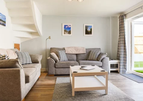 The living room at Magnolia Cottage, Appledore