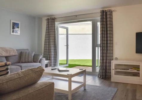 The living room at Magnolia Cottage, Appledore