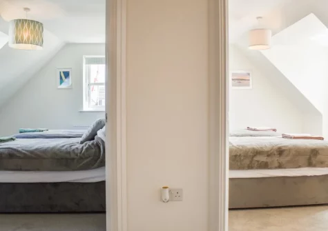 Bedroom #2 & #3 at Magnolia Cottage, Appledore