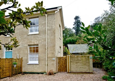Outside Magnolia Cottage, Cockington Cottages, Cockington
