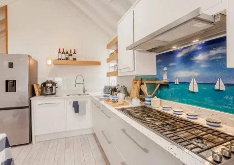 The kitchen at Maisie's, Appledore