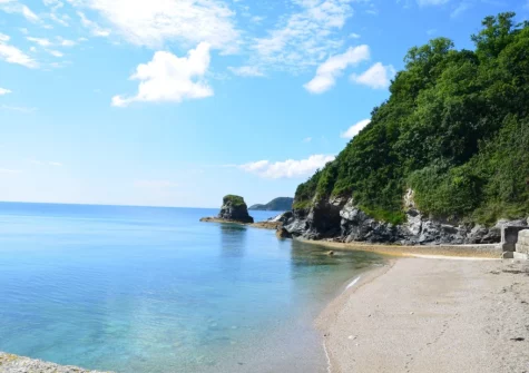 Charlestown Beach is within easy walking distance of Maison Brun, Charlestown