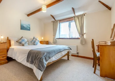 Bedroom #2 at Mallard Cottage, Tregolds