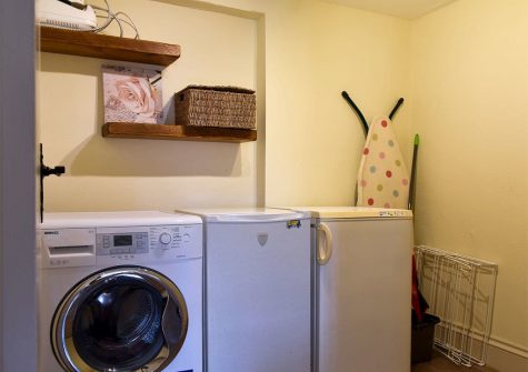 The utility room at Mallow Cottage, Snodwell Farm, Cotleigh