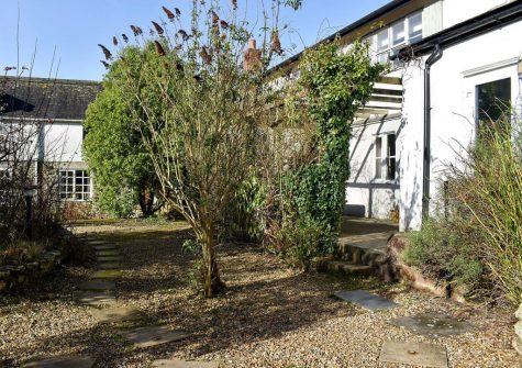 Outside Mallow Cottage, Snodwell Farm, Cotleigh