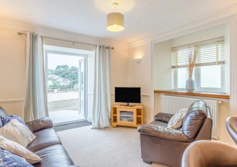 The living area at Manor House, Looe