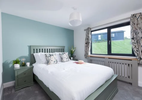 Bedroom #2 at Maple Lodge, 20 Roadford Lake Lodges, Broadwoodwidger