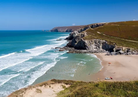 Nearby Porthtowan Beach is great fun for all the family, with fantastic surf for the more adventurous and plenty of rock pools & sand for the little ones