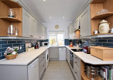 The kitchen at Marily Cottage, Honiton