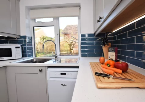 The kitchen at Marily Cottage, Honiton