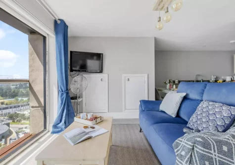 The living area at Marina View Suite at Astor House, Torquay