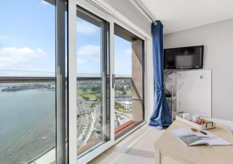 The living area at Marina View Suite at Astor House, Torquay