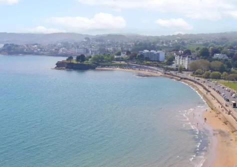 The view from the living area at Marina View Suite at Astor House, Torquay