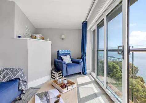 The living area at Marina View Suite at Astor House, Torquay