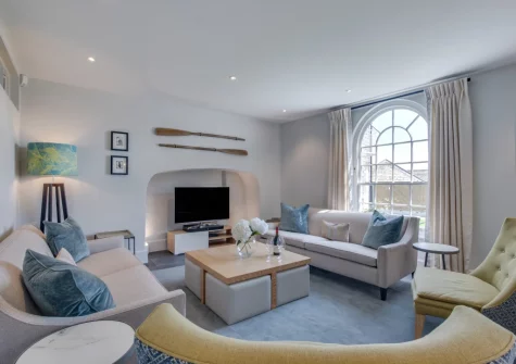 The living area at Marine Villa, Padstow