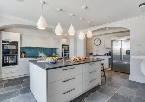 The kitchen at Marine Villa, Padstow