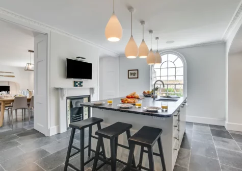 The kitchen at Marine Villa, Padstow