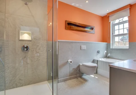 Bedroom #1 en-suite shower room at Marine Villa, Padstow