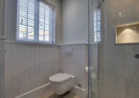 The shower room at Marine Villa, Padstow