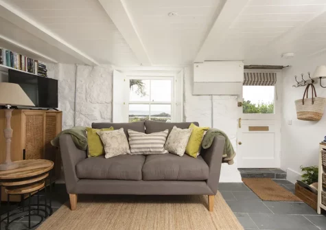 The living area at Mariners Cottage, Mousehole