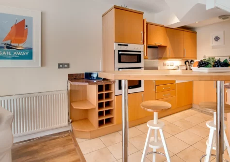 The kitchen at Mariners II, Porthleven