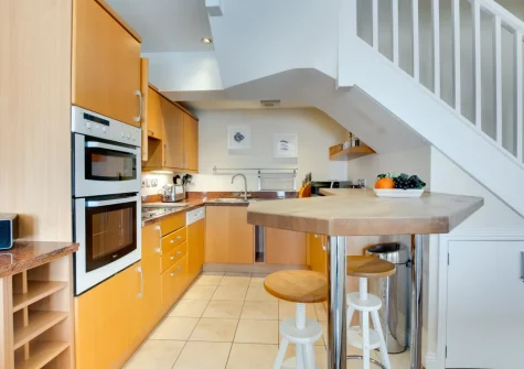 The kitchen at Mariners II, Porthleven